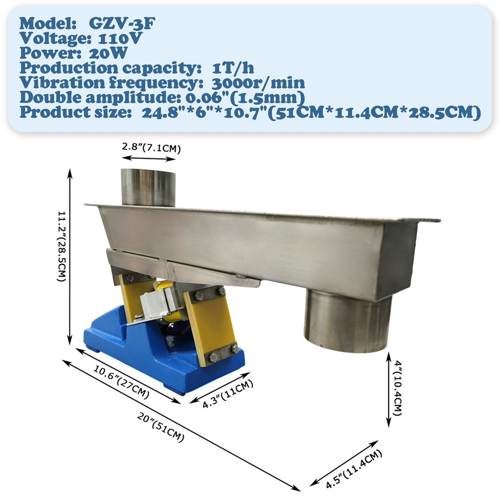110V Closed Type Electromagnetic Vibration Feeder Shaking Feeder with Controller