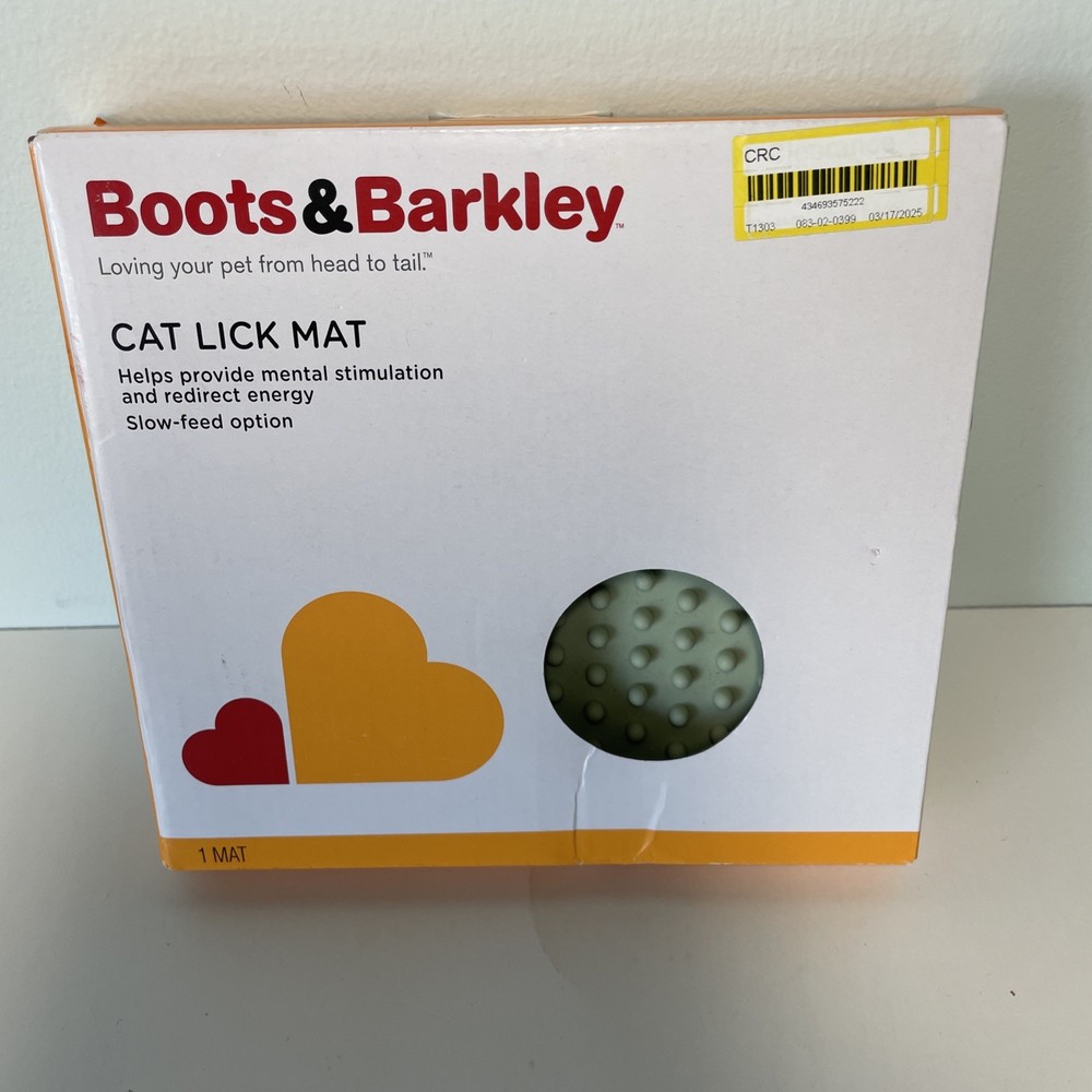 Boots & Barkley Cat Feeding Lick Mat - Light Green