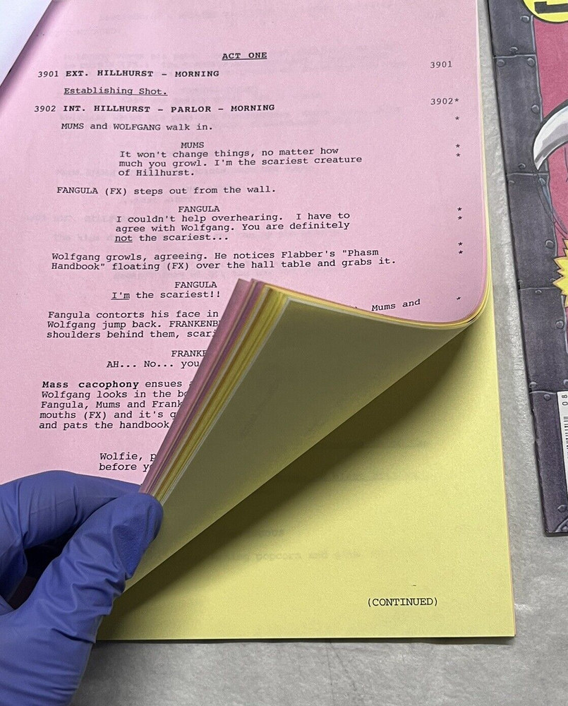Saban's Beetleborgs Original TV Show Script & Prop Comic Book Strange Change