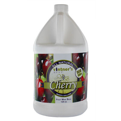 Vintners Best Fruit Wine Base Cherry for Home Wine Making 128 oz. Jug