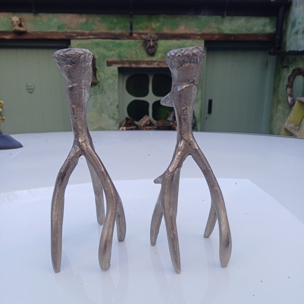 Antler horn candlesticks