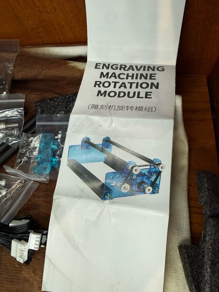 Laser Engraving Rotary Roller Module for Cylindrical Objects Aluminum