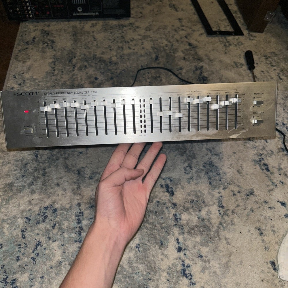 Scott 825Z Stereo Frequency Equalizer Tested Working