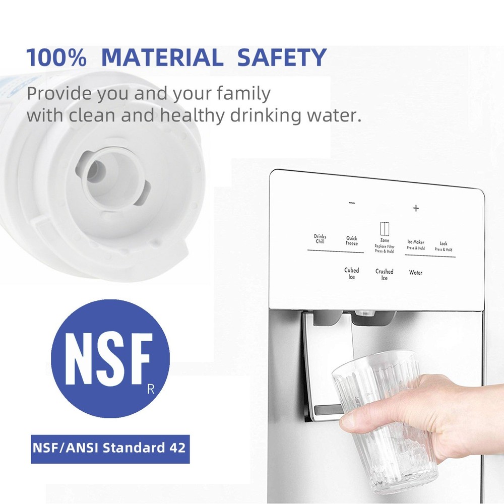 GE MSWF refrigerator water filter replacement SmartWater filter new - 2PACK