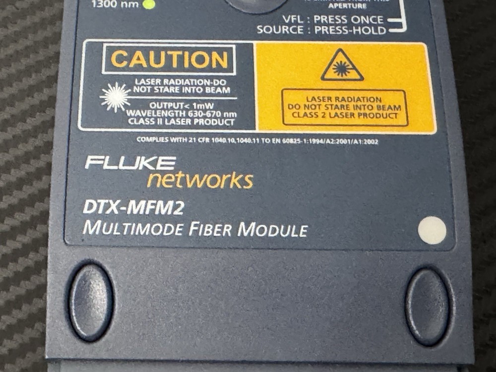 FLUKE NETWORKS DTX-MFM2 MULTIMODE FIBER MODULE