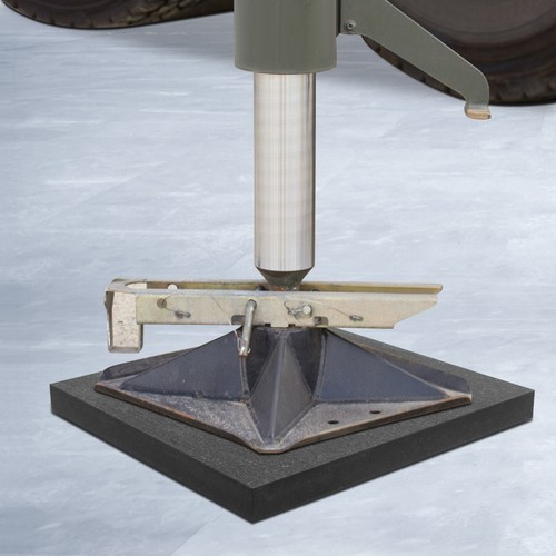 Heavy Duty Square Medium Size Support Pad Black Stabilizing Block With Handle