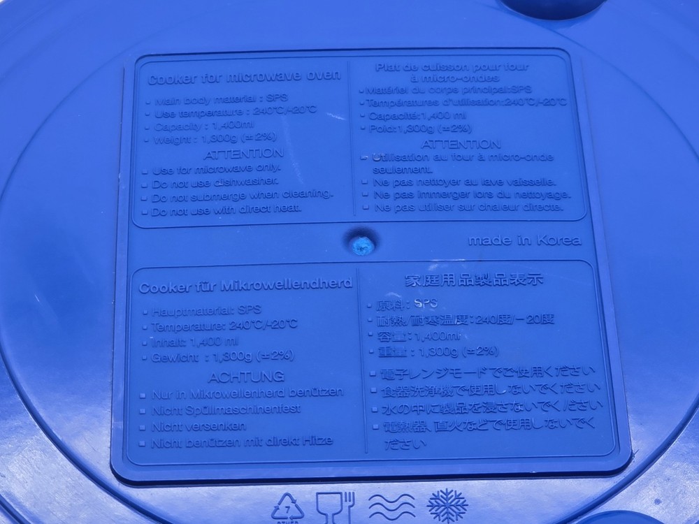 Range Mate Microwave Multi Cooker Grill Blue