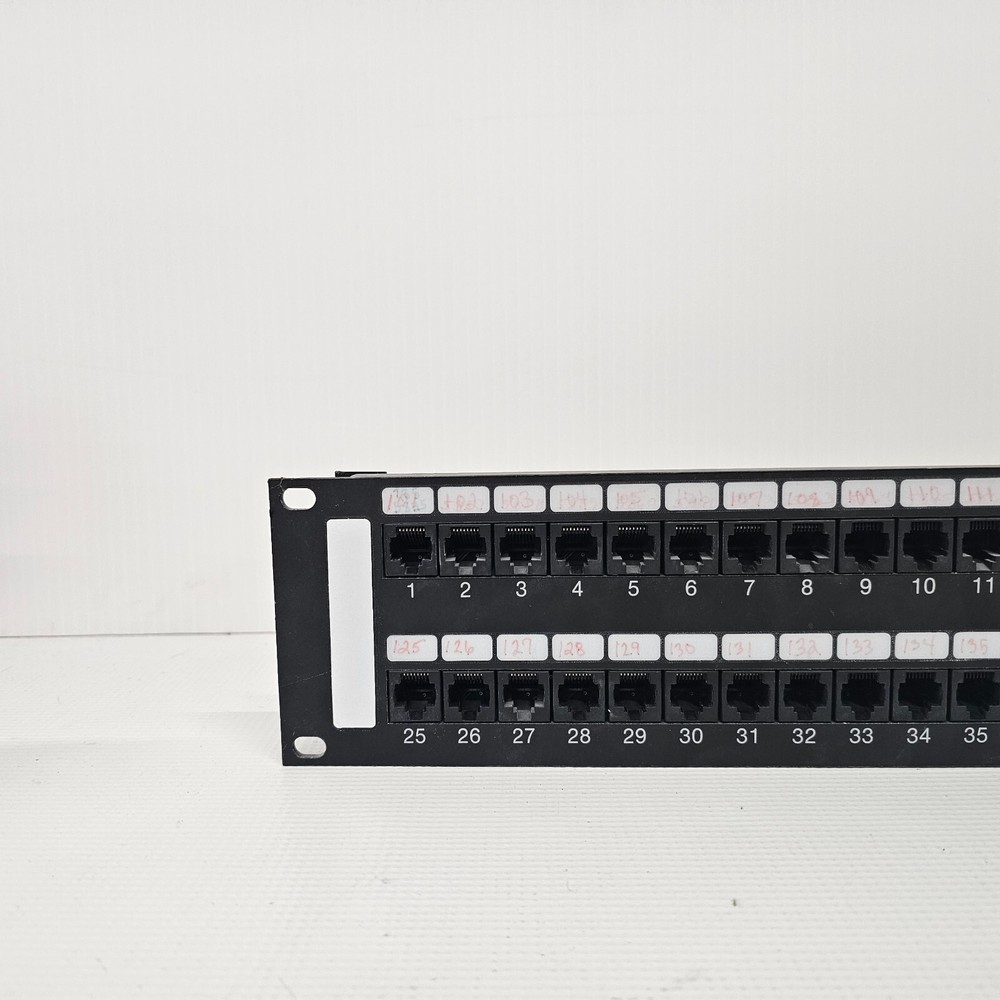UL Listed Comm. Circut Accessory Cat5 Jack Panel 48 Port 19" Rack Mountable
