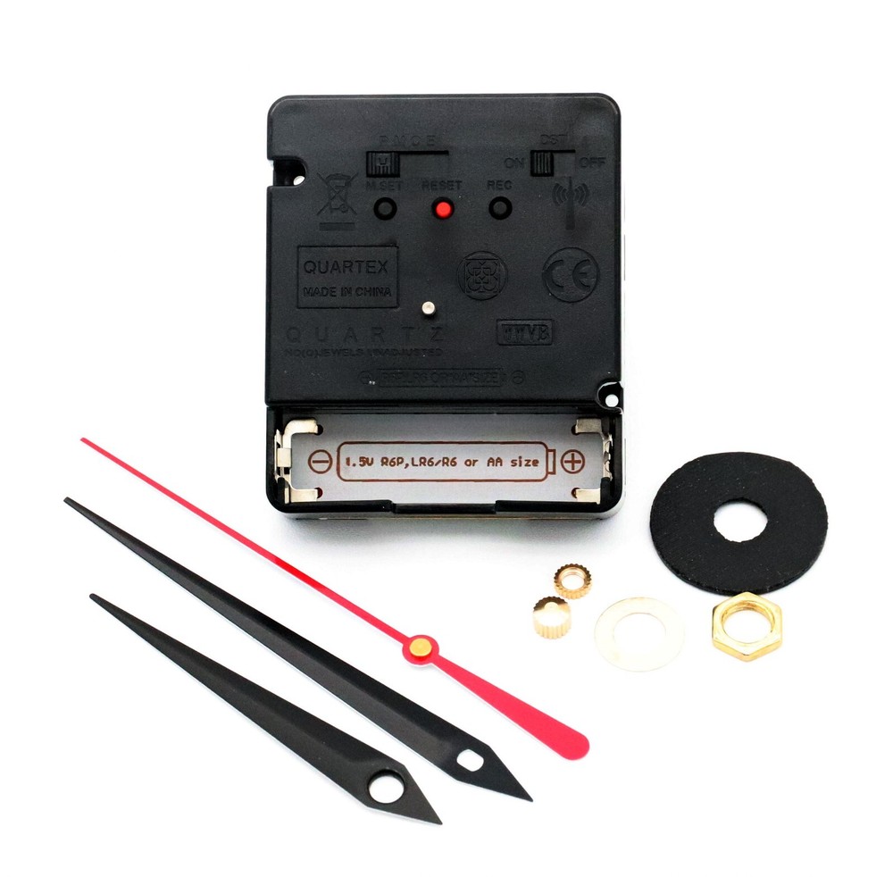 Atomic Radio Controlled Clock Movement 1/4" Dial Quartex Self Setting SWORD HAND