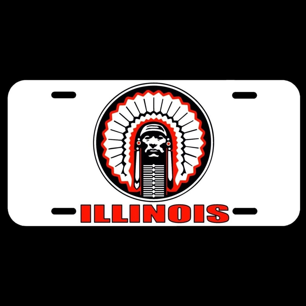 License Plate Illinois University College Alumni