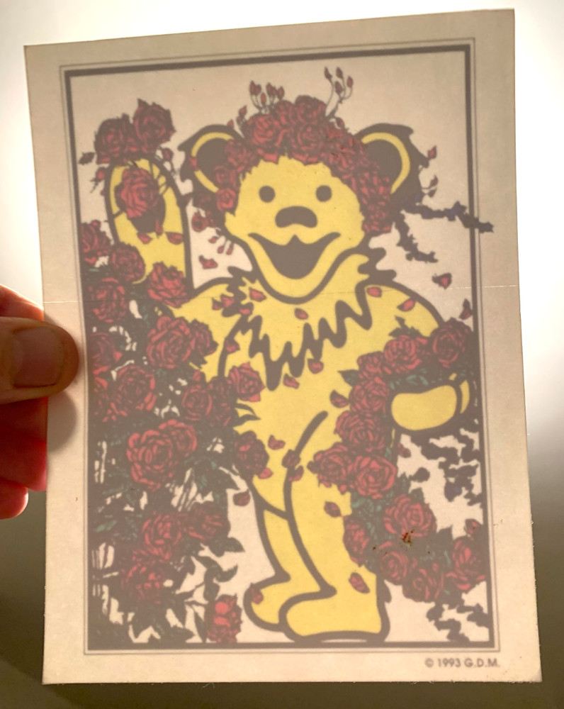 🔥 Vintage Grateful Dead Sticker 🔥 Dancing Bear Bertha - Excellent Condition