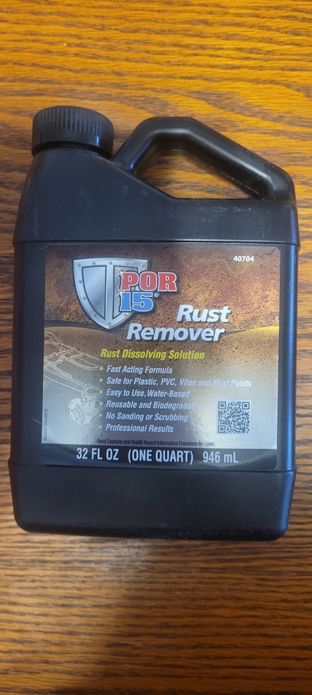 *NEW* POR 15 RUST REMOVER Dissolving Solution One Quart