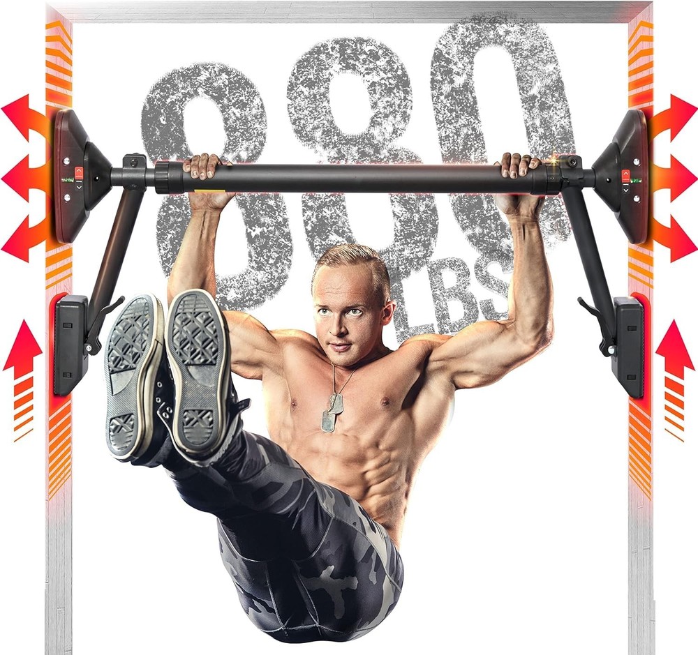 Pull Up Bar/Chin up bar Upper Body Workout Bar, Super load-bearing: Dual Secu...