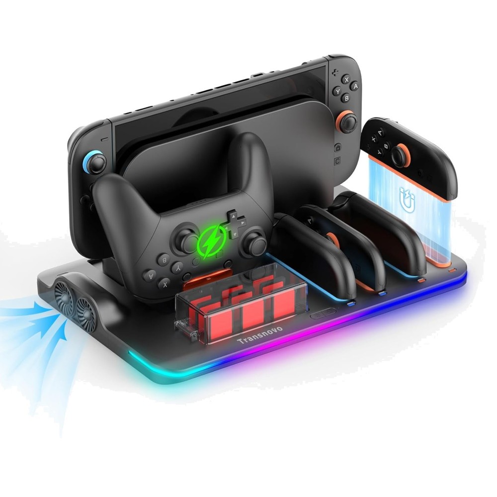 Joy Con Charging Dock for Switch 2 - Fast Charge & Cool Down