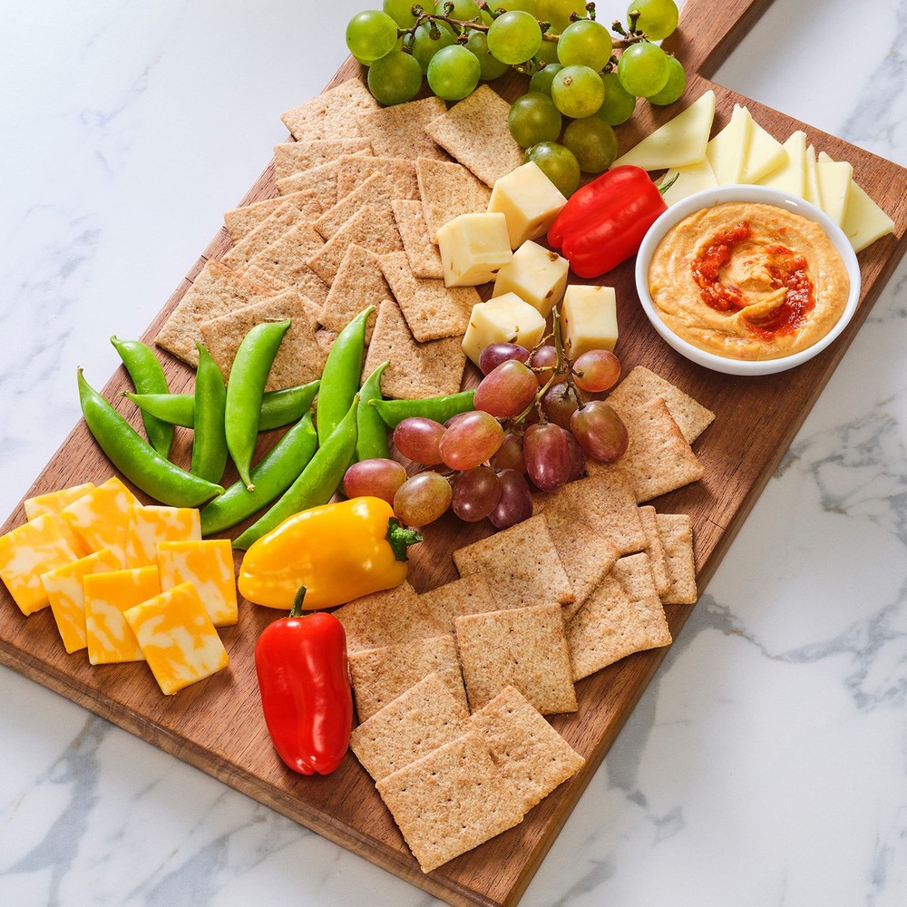 Low Sodium Whole Grain Wheat Crackers - Bulk Snack Crackers, 6 Boxes
