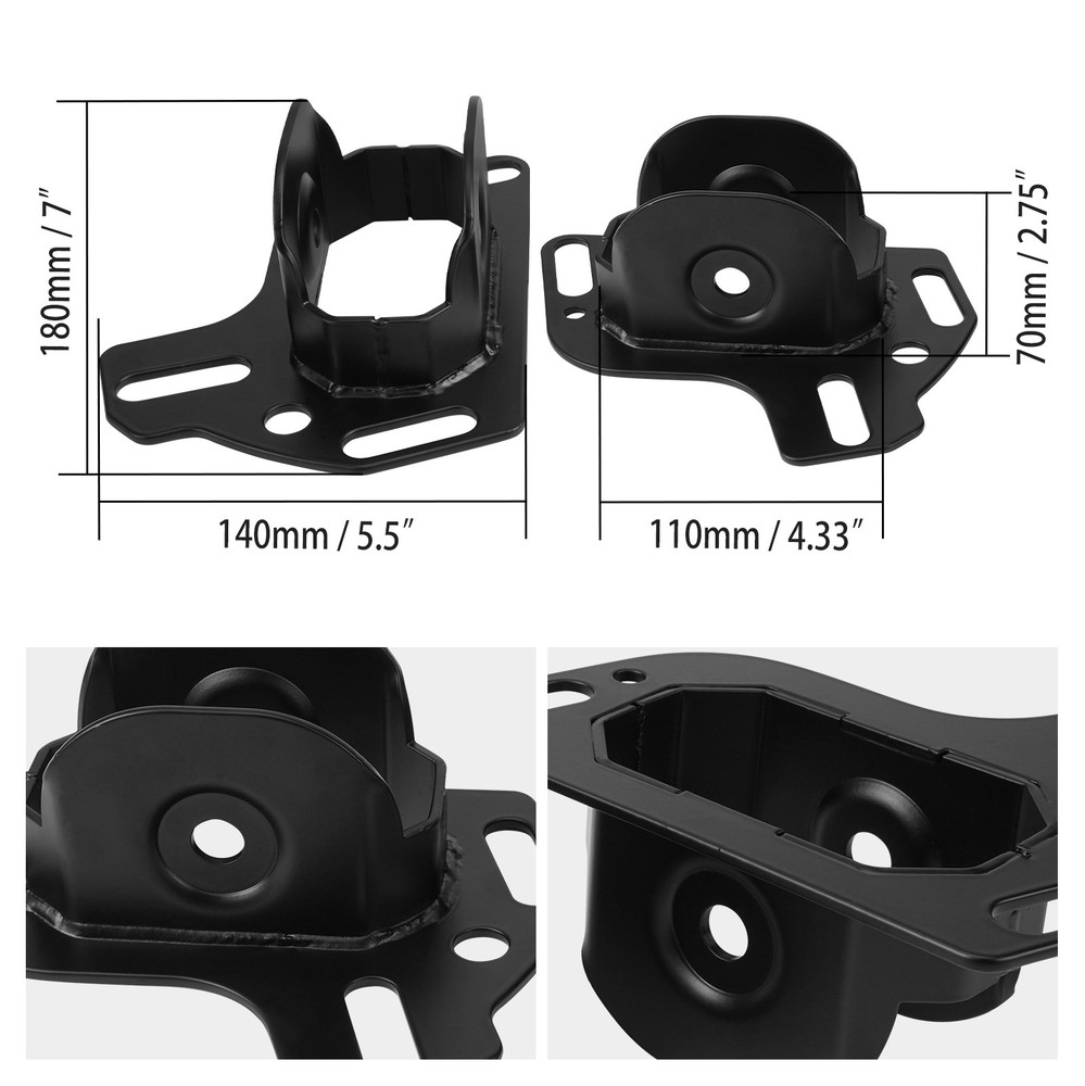 Left & Right Rear Trailing Arm Bracket Toe Correcting For BMW E36 E46 Z4
