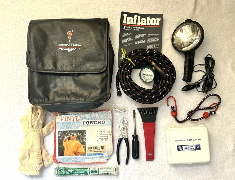 1990s OEM Pontiac Emergency Roadside Accessory Kit