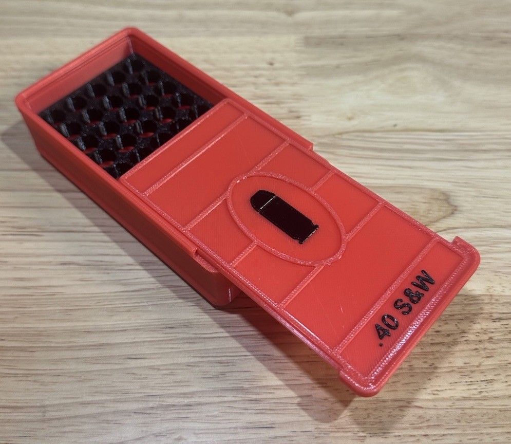 Stackable .40 S&W Ammo Box 50rd Capacity (3 Pack)