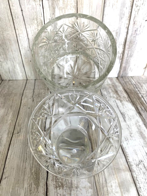 Heavy Crystal-Clear Jar with Lid