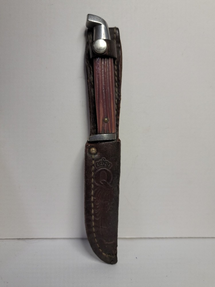 Fixed Blade Knife Imitation Winterbottom Bone with Sheath