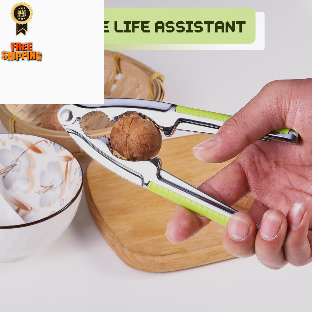 Nut Cracker, Nutcracker, Seafood Tools, Walnut Cracker for 3 Piece Set, Green