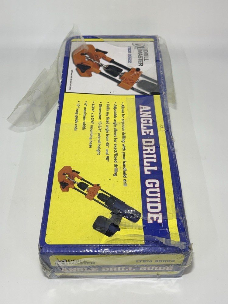 Drill Master Angle Drill Guide Adjustable Portable – New Open Box