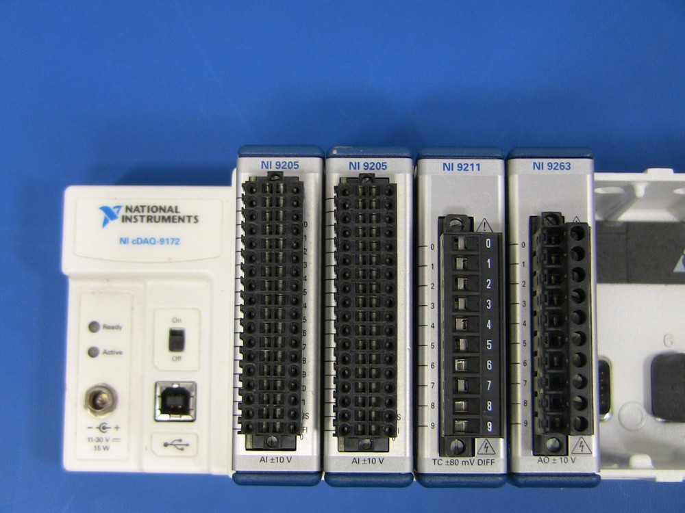 National Instruments NI cDAQ-9172 plus modules
