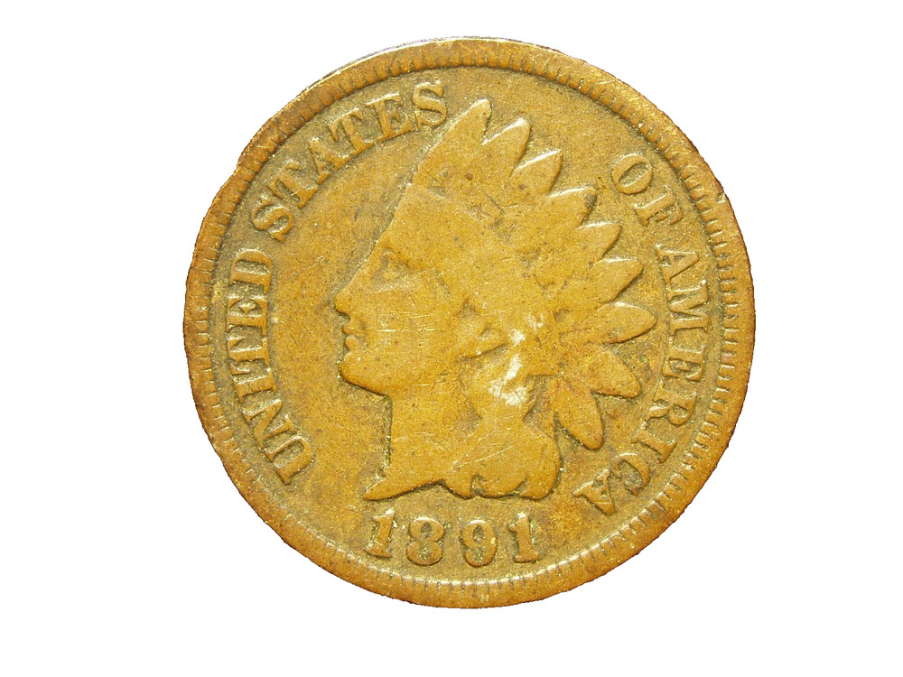 1891  INDIAN HEAD CENT #15