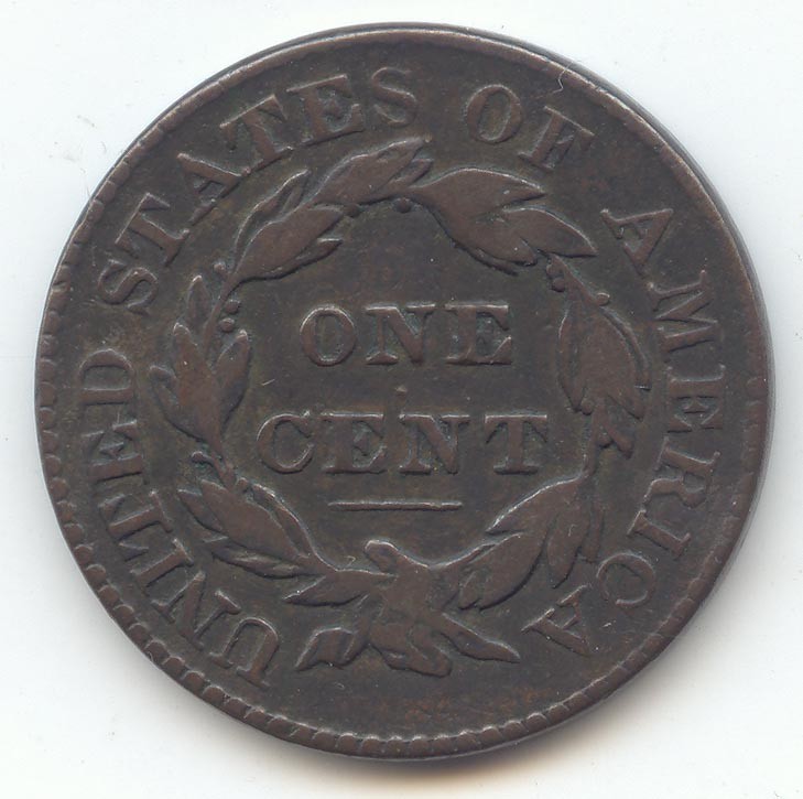 1829 Coronet Head Large Cent, Original VF