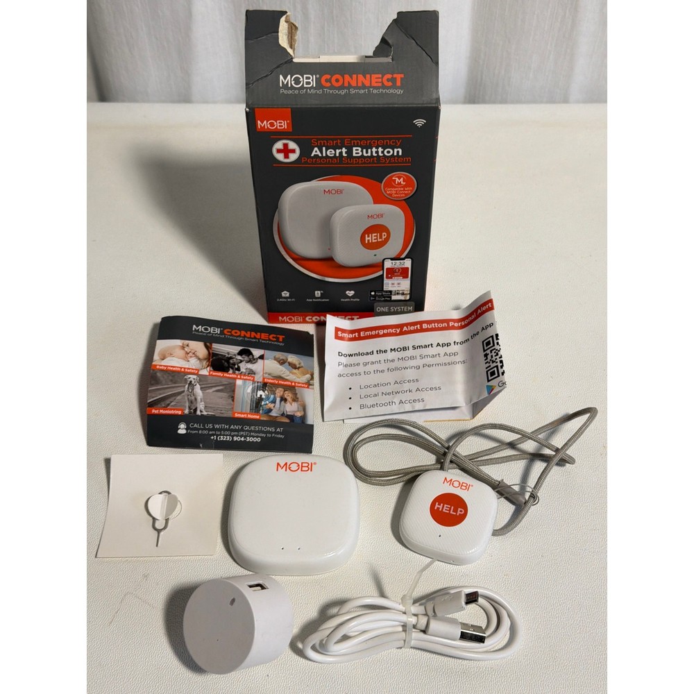 MOBI Technologies Smart Emergency Alert Button Personal Support System #70278