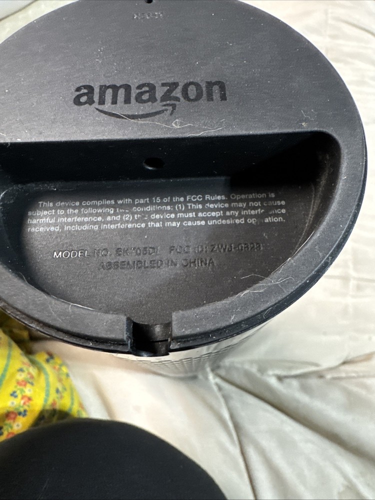 Amazon Echo 1st Generation Black Wireless Alexa-Enabled Smart Speaker