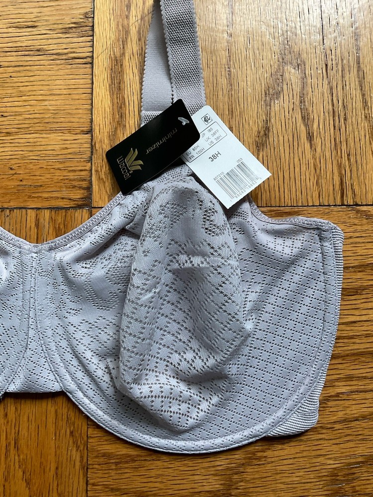 38H - WACOAL Visual Effects Minimizer Bra, Raindrop, New