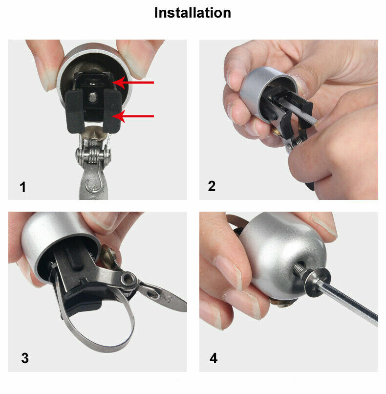 ROCKBROS Bicycle Bell Classic Hand Bell Mini Bicycle Bell Handlebar 75DB