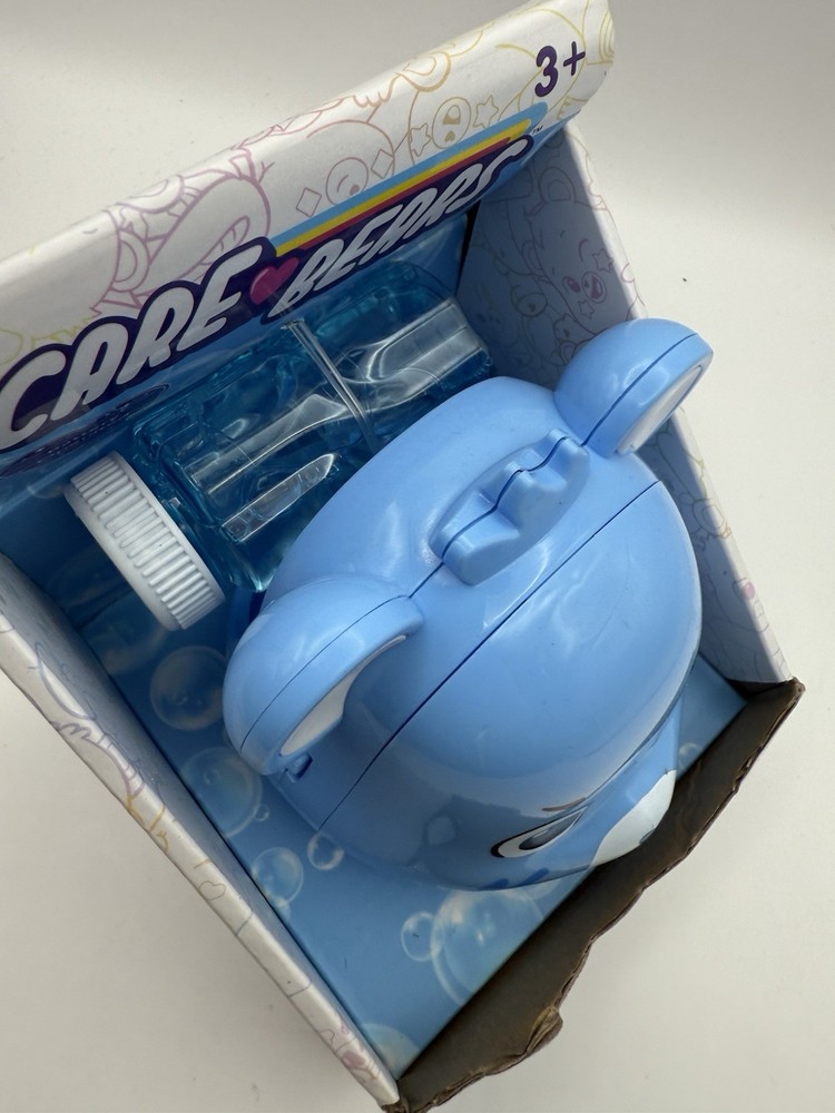 Care Bears Grumpy Bear Automatic Bubble Blower w/ Solution New In Box