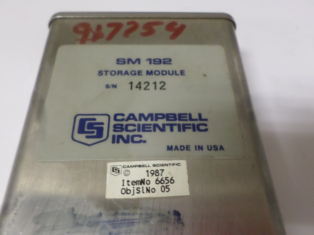 CAMPBELL SCIENTIFIC SM 192 STORAGE MODULE