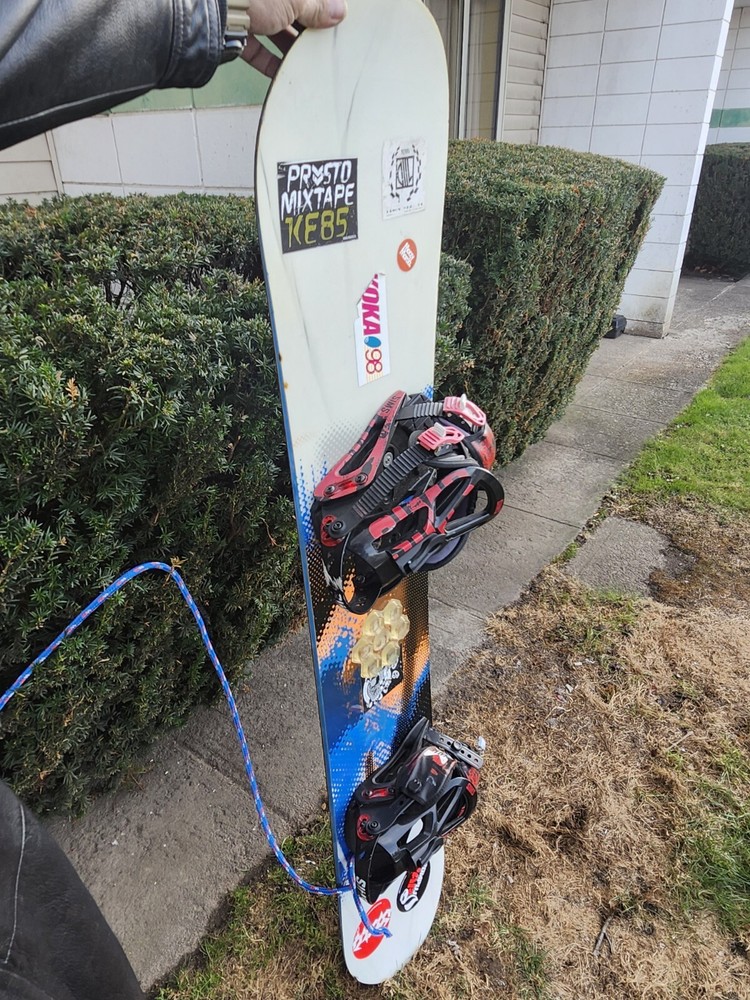 Burton Snowboard With Sims Bindings