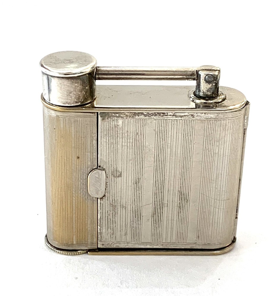 VINTAGE ALFRED DUNHILL VANITY SILVER PLATE COMPACT