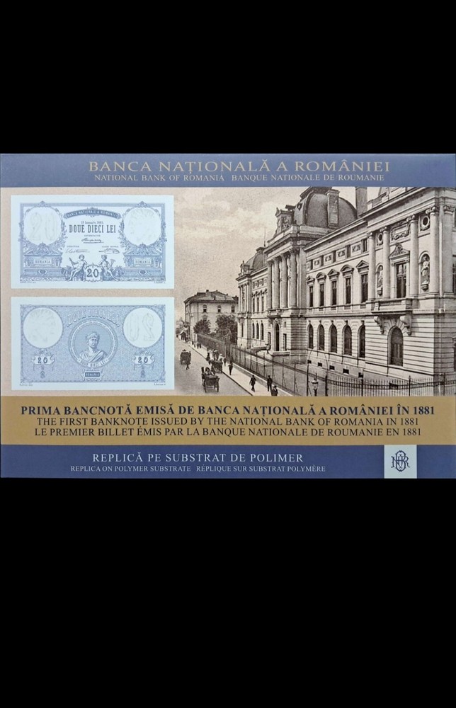 Romania 20 Lei 1881 Unc Polymer Commemorative Unc