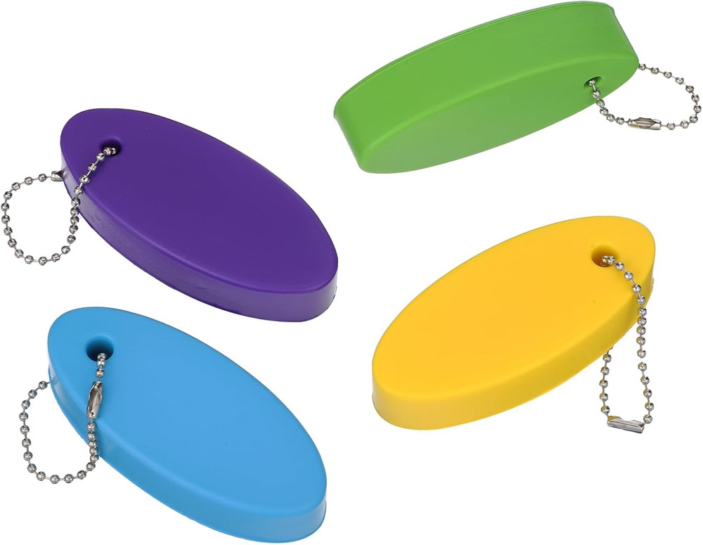 4 Pack Floating Keychain for Boat Keys Waterproof Floating Key Ring Lightweight
