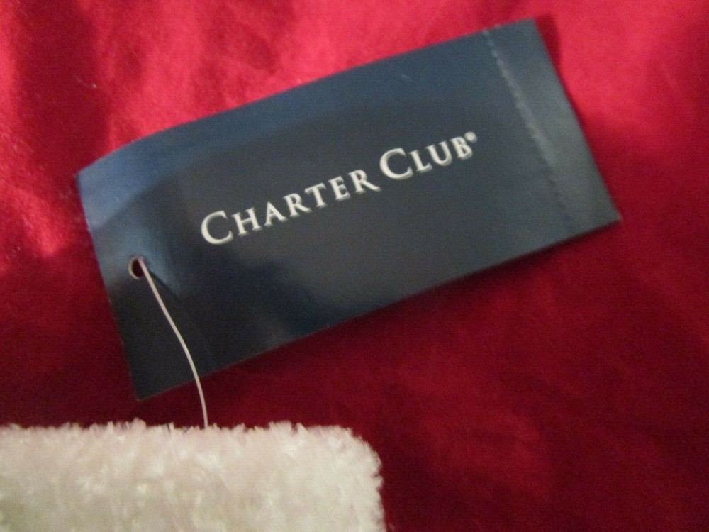 Charter Club Solid Chenille Gloves Ivory White