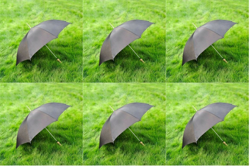 6PK - 48" All Black Umbrella