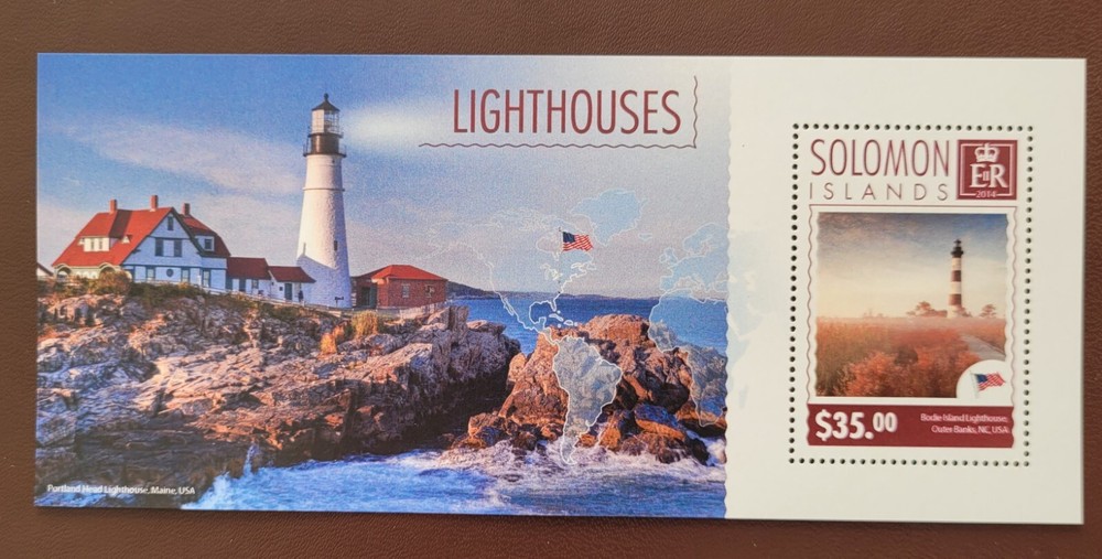 Solomon Island 2014 / Lighthouses / 1v ms