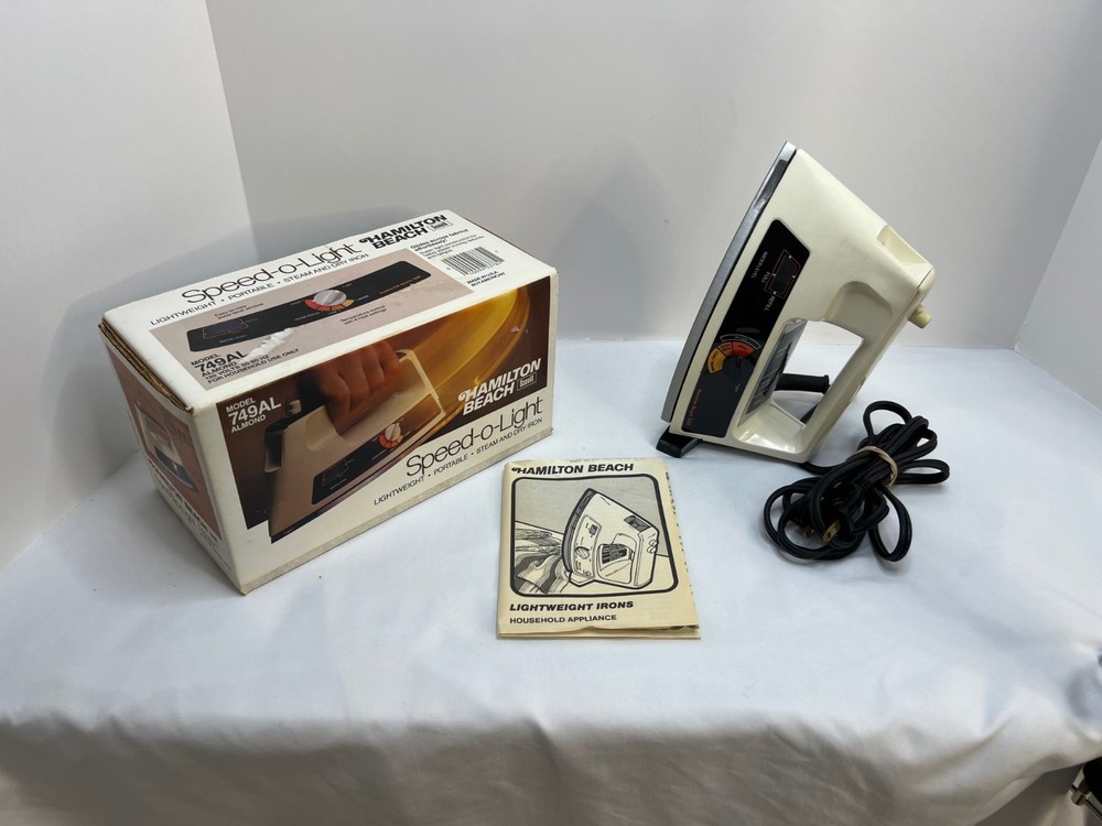 Hamilton Beach 749AL Speed o Light Iron  Almond