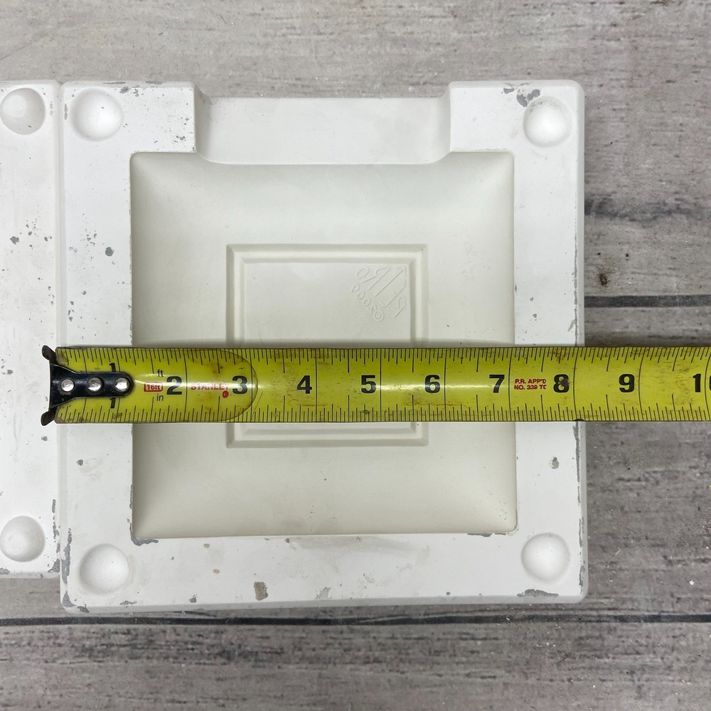 2009 Petro Mold Ceramic Casting Mold 6" Square Plate #1837