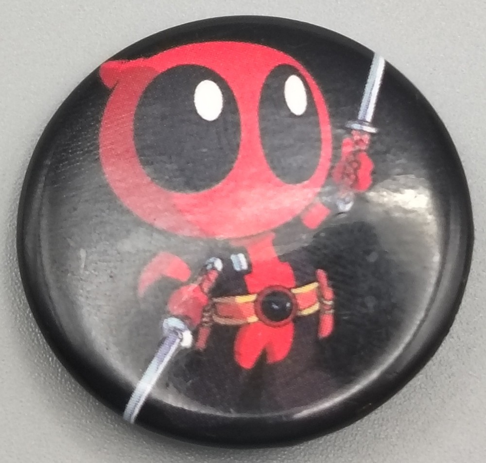Marvel Deadpool Chibi Pinback Button 1.25" C&D Visionary Licensed