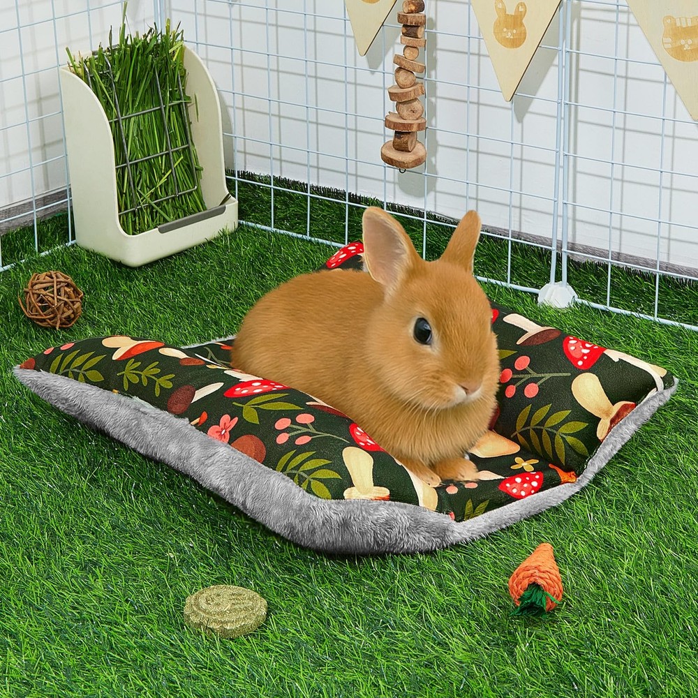 Rabbit Bed 15"X14"Thickened and Soft Bunny Bed Washable Cuddle Cushion Plush ...