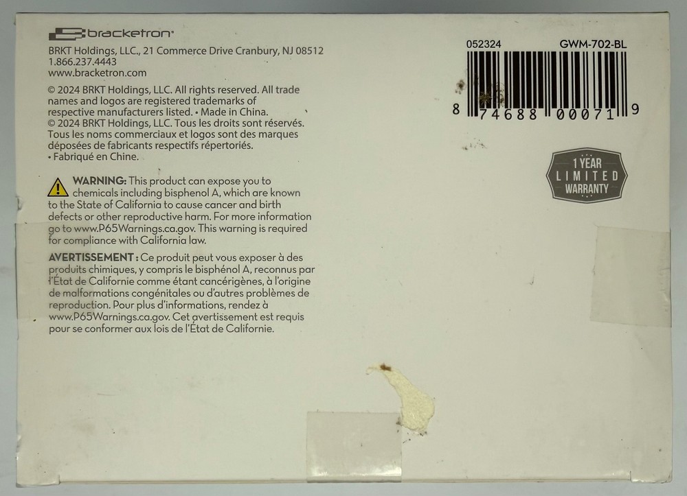 Bracketron "Universal Pro-Mount Window Mount" (GWM-702-BL)