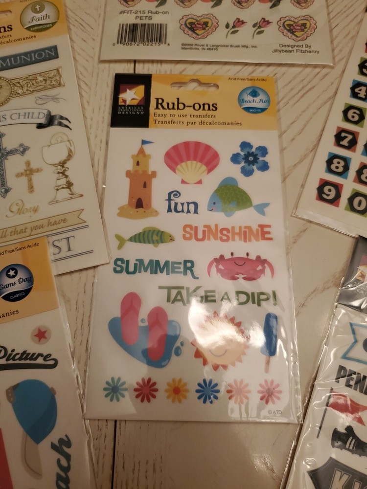 Rub On Transfers Lot