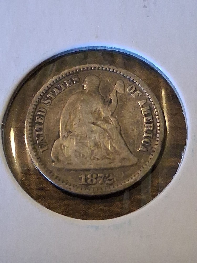 1872 P Seated Half Dime
