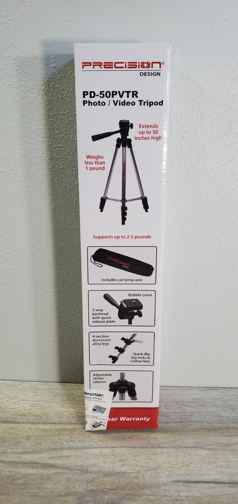 Precision Design PD-50PVTR Tripod New Open Box
